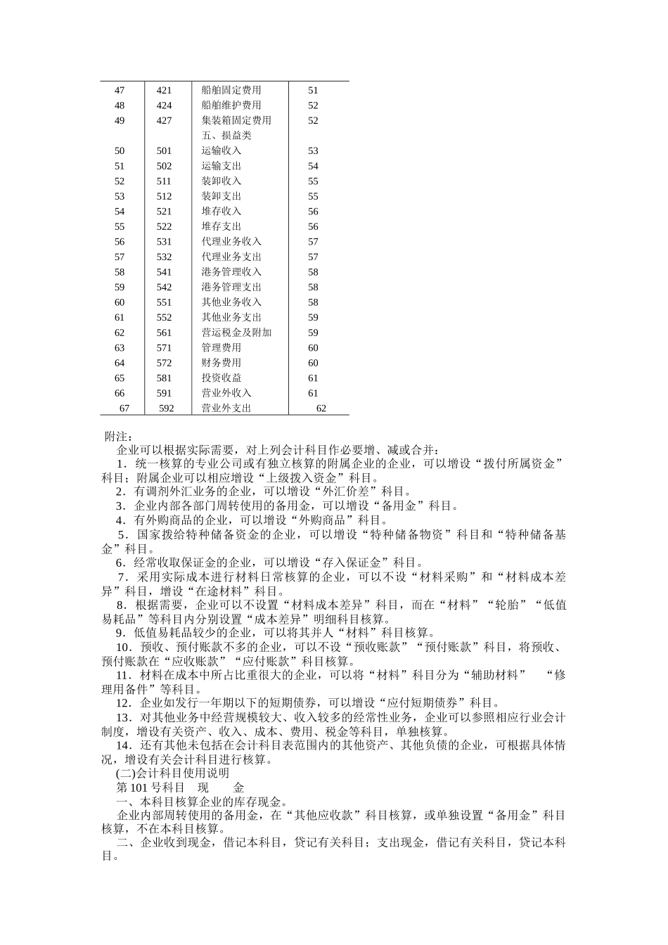 运输行业的企业会计制度_第3页