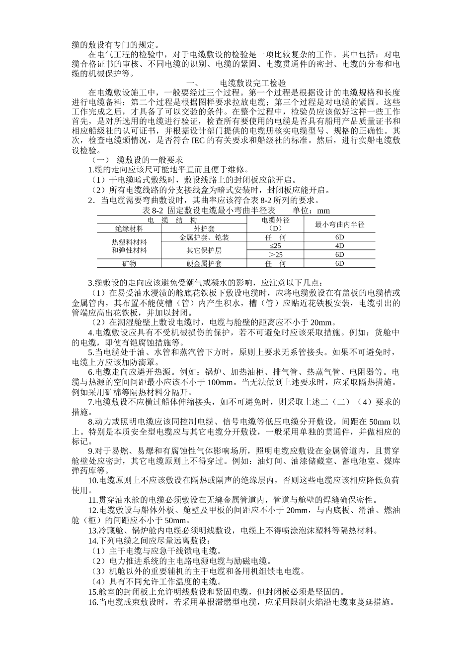 船舶建造质量检验- 8 电气系统安装检验_第3页