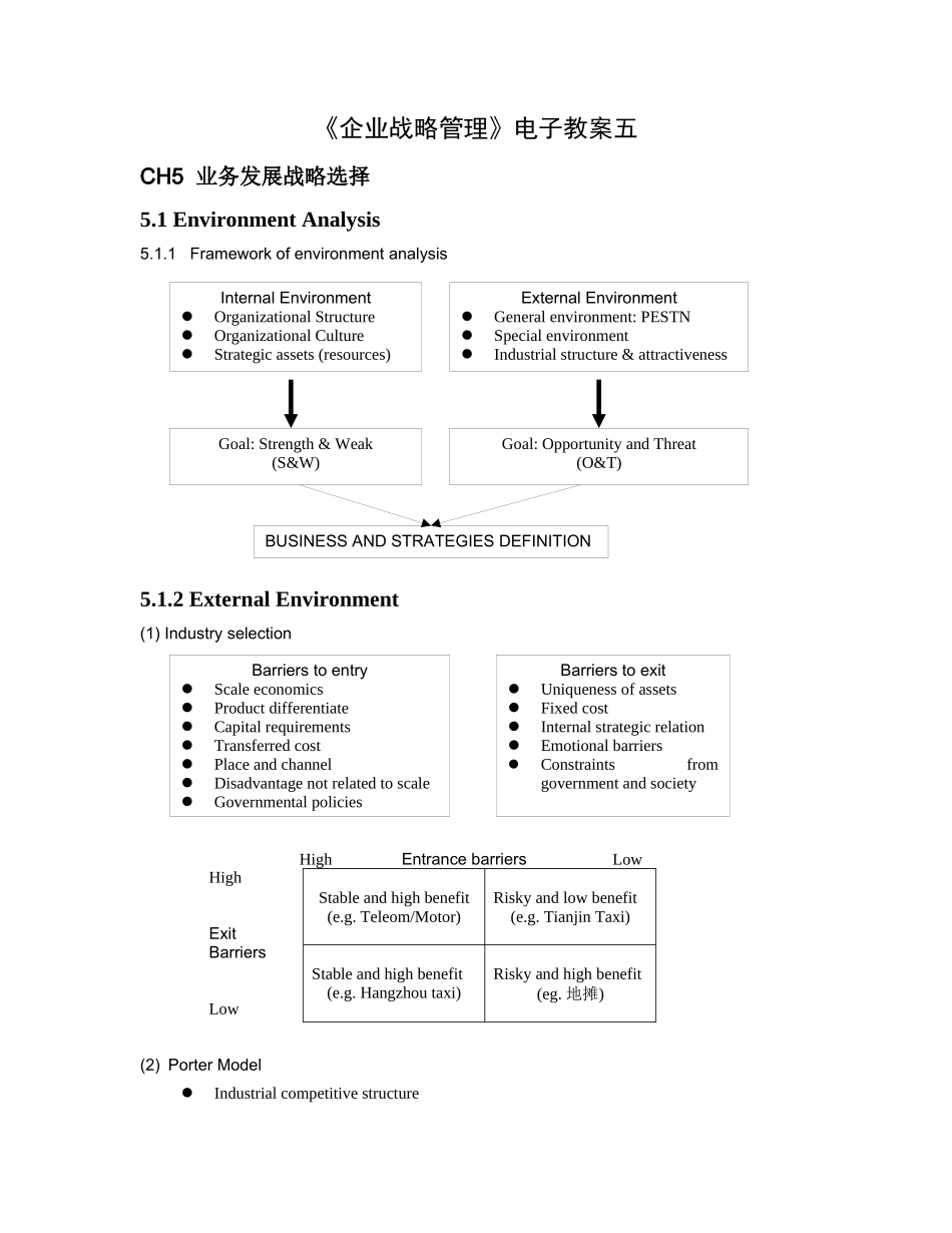 《企业战略管理》电子教案_第1页