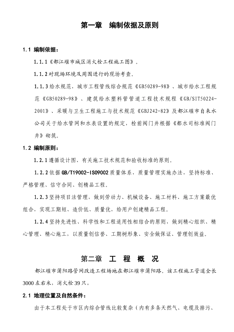 某城区消火栓工程施工组织设计_第2页