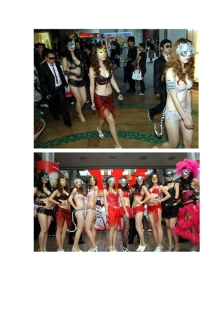 武汉街头的内衣模特（1）