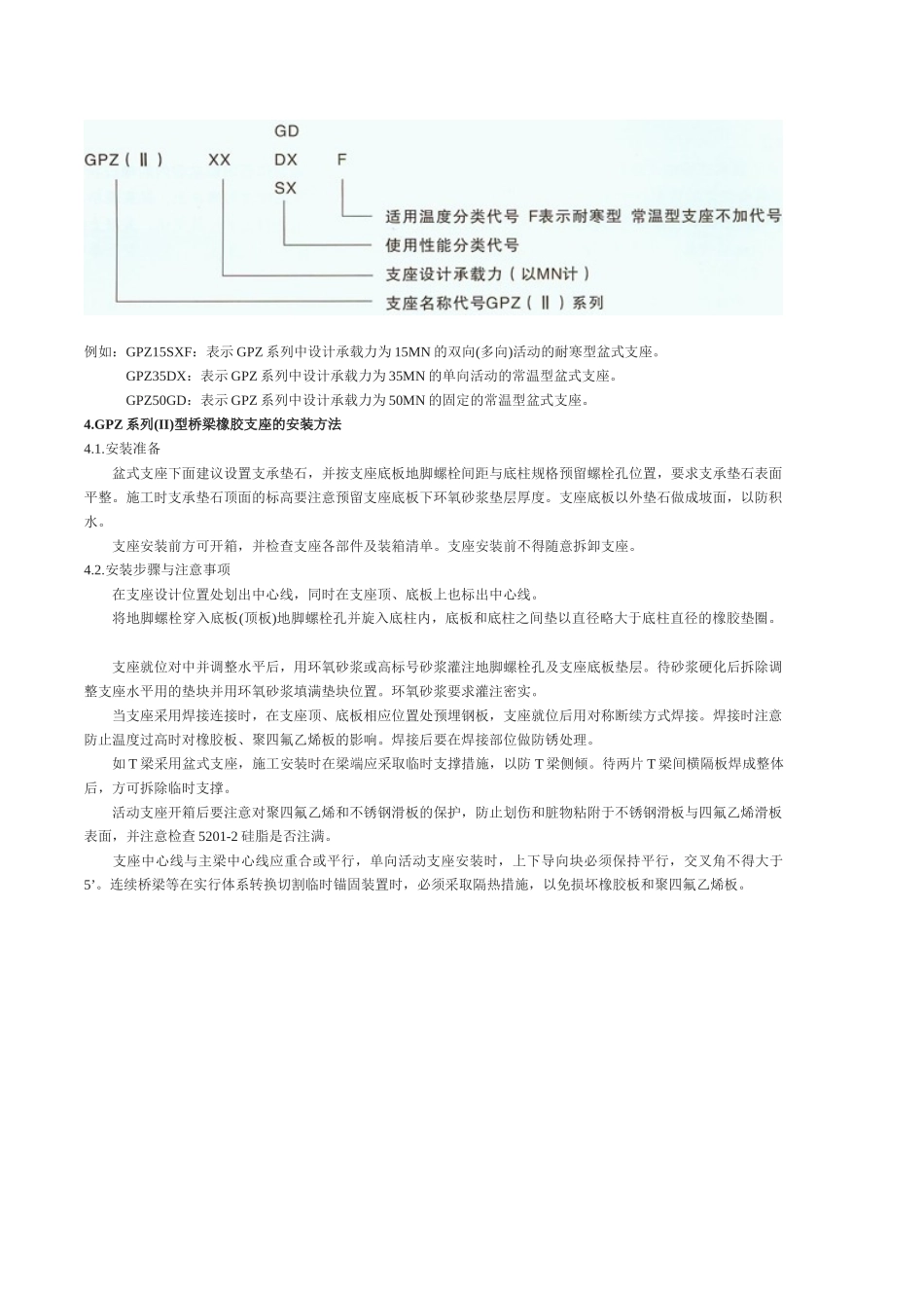 GPZ(II)型盆式橡胶支座安装方法_第2页
