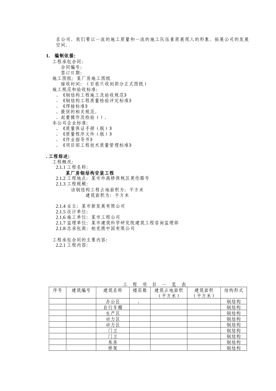 某厂房安装工程施工组织设计方案(DOC69页)_第2页