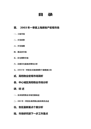 上海房地产宏观市场研究报告