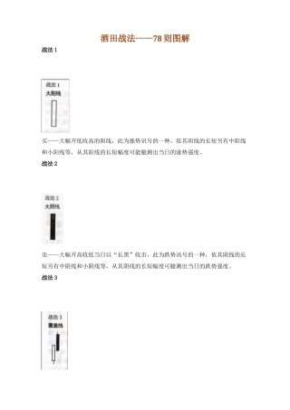 酒田战法78则图解