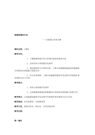 浅析能源资源的开发