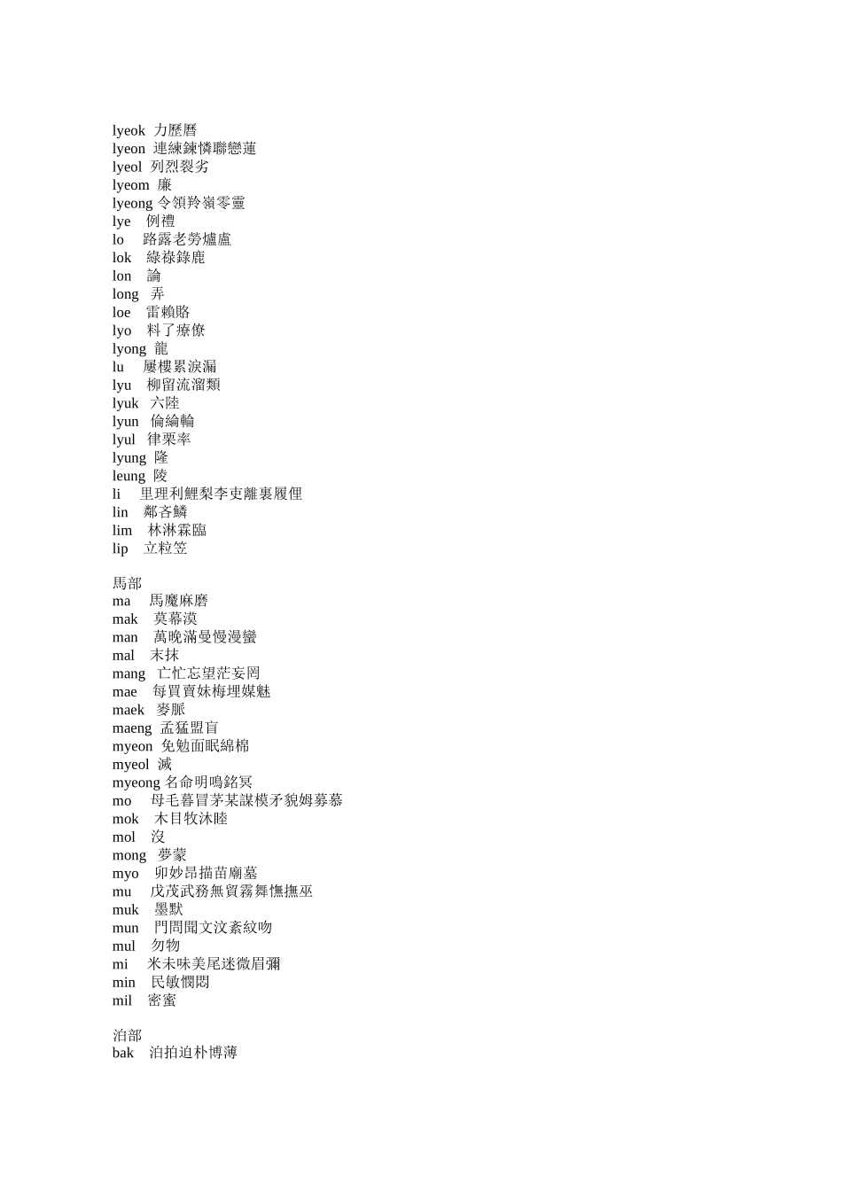 韩国常用汉字及其音读表_第3页