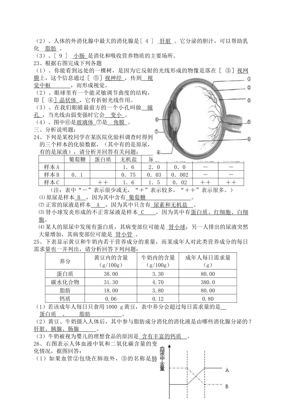 生物复习题（三中王学玲）doc-盐池教育信息网_第3页