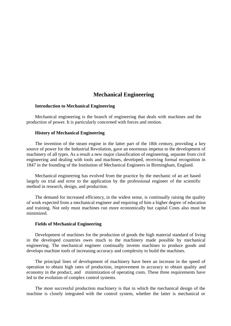 机械设计专业的毕业设计(英文版)_第1页