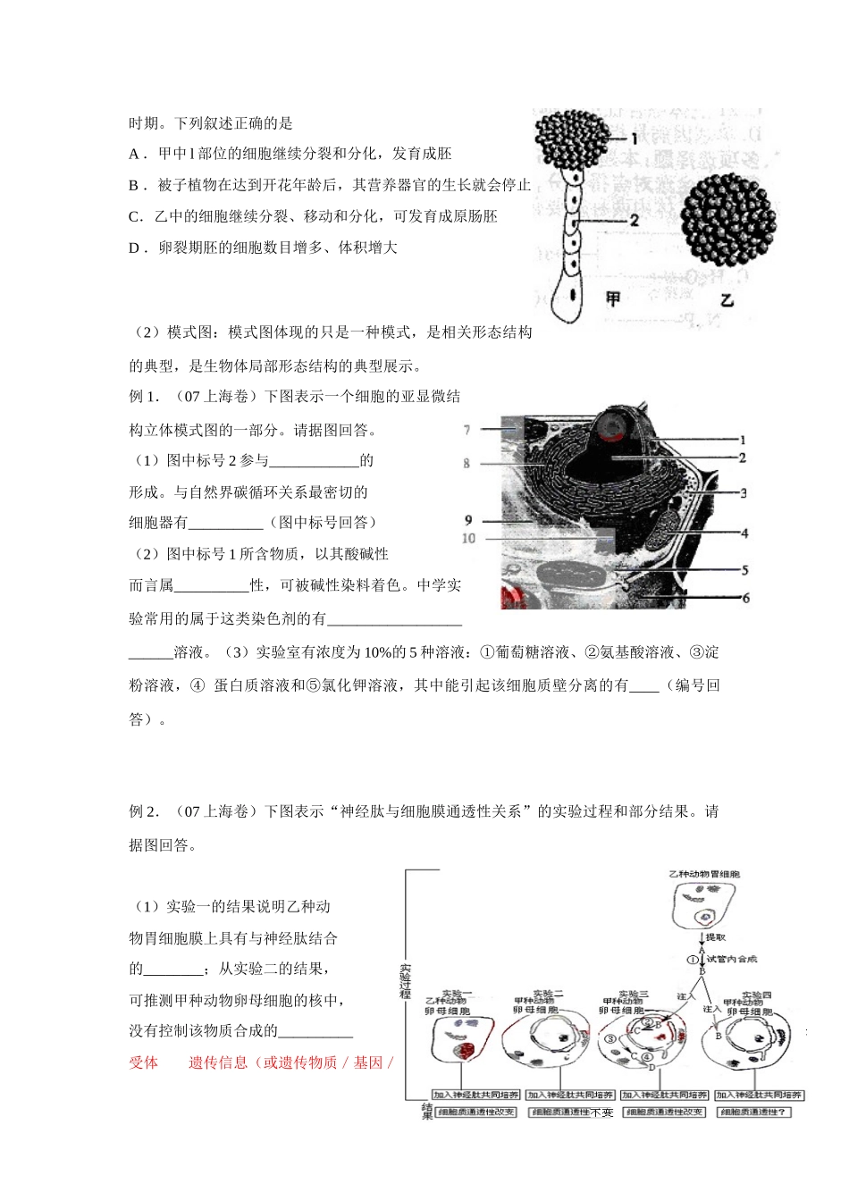 高中生物图表题解题方法_第2页