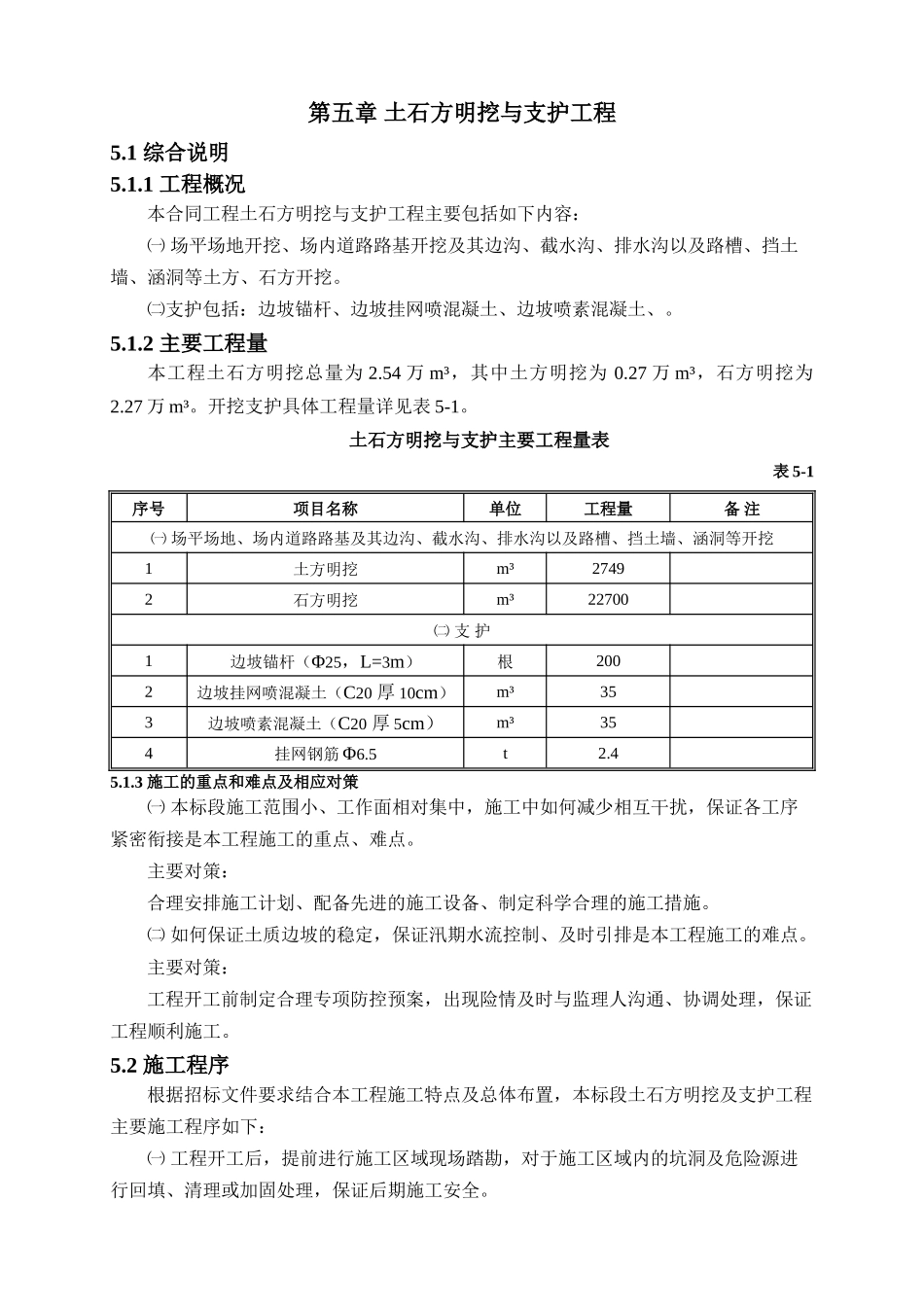 石方开挖施工方案(DOC76页)_第1页
