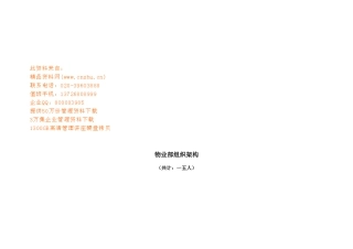 物业部组织架构与岗位职责
