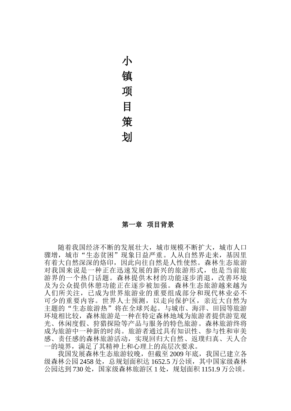 某小镇旅游项目策划书(DOC66页)_第3页