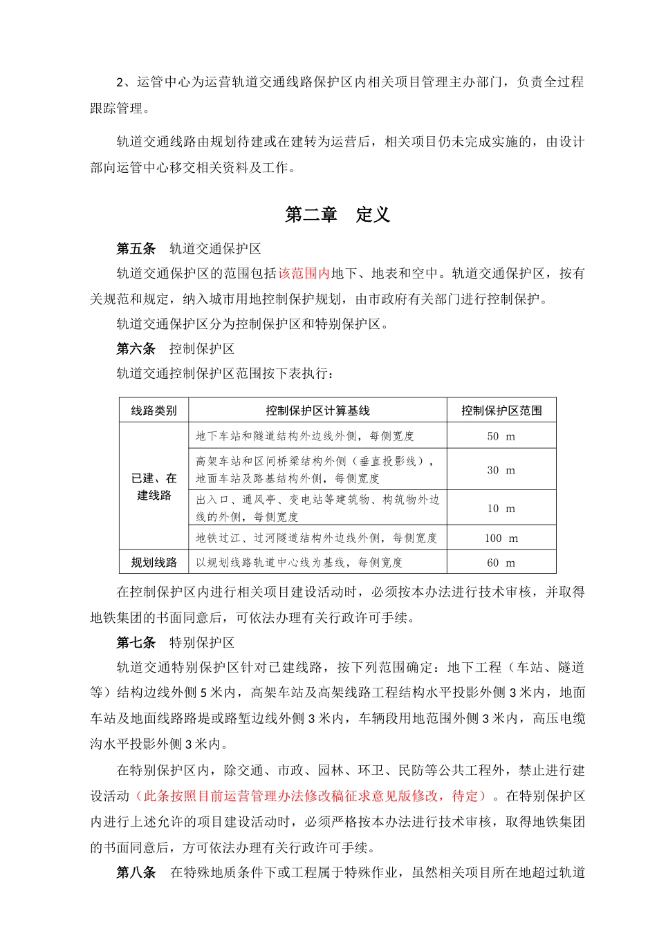 《杭州市地铁集团有限责任公司轨道交通保护区管理实施_第2页