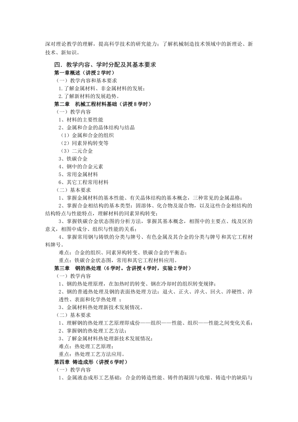 机械制造基础1课程教学大纲(1)_第2页