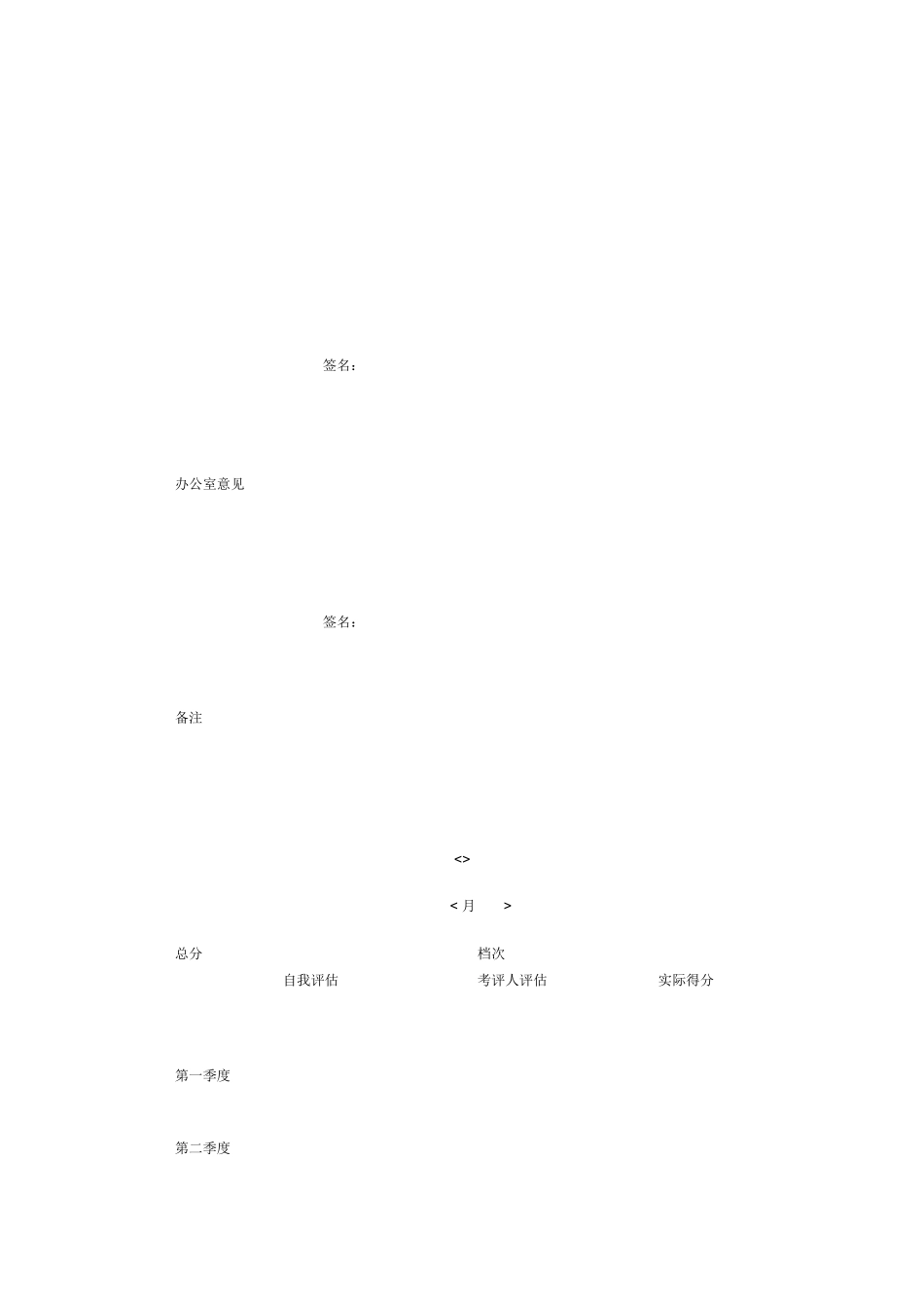 某连锁餐饮企业餐饮部人员综合考评表_第2页