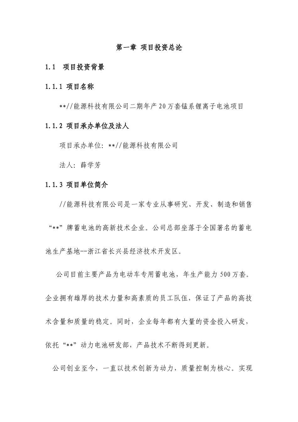 某能源科技公司项目可行性研究结论_第3页