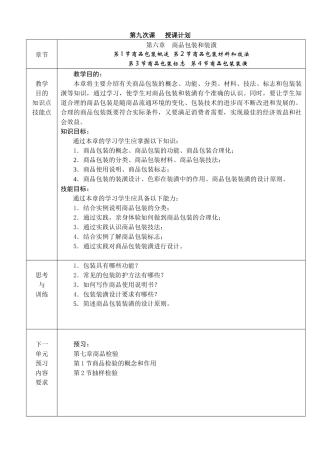 第六章商品包装和装潢(1)