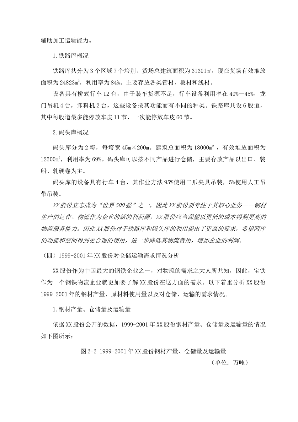 XX钢集团内部仓储与运输需求分析(doc16)(1)_第3页