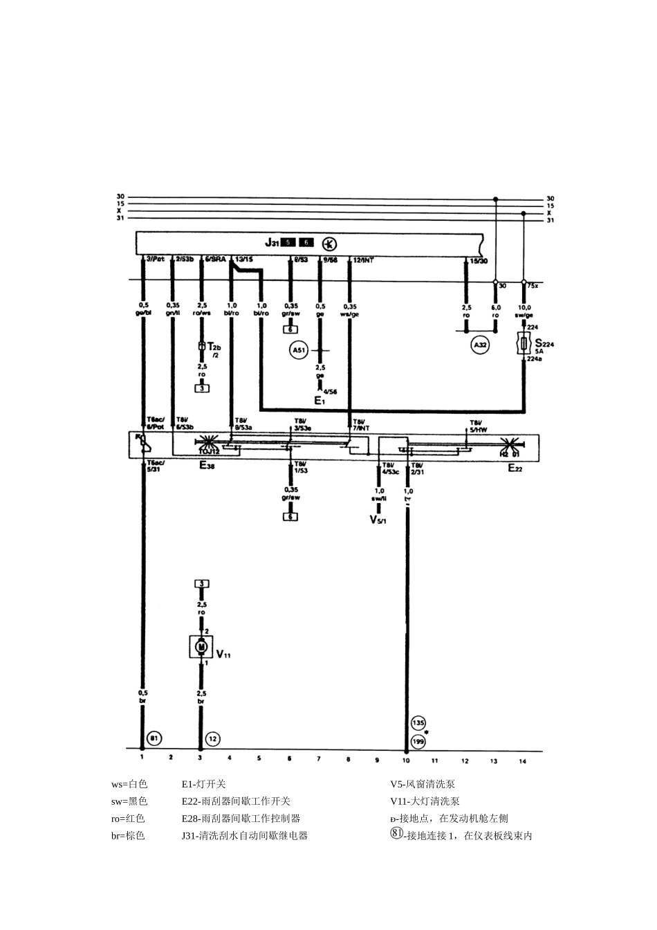 汽车大灯清洗装置电气线路图_第2页