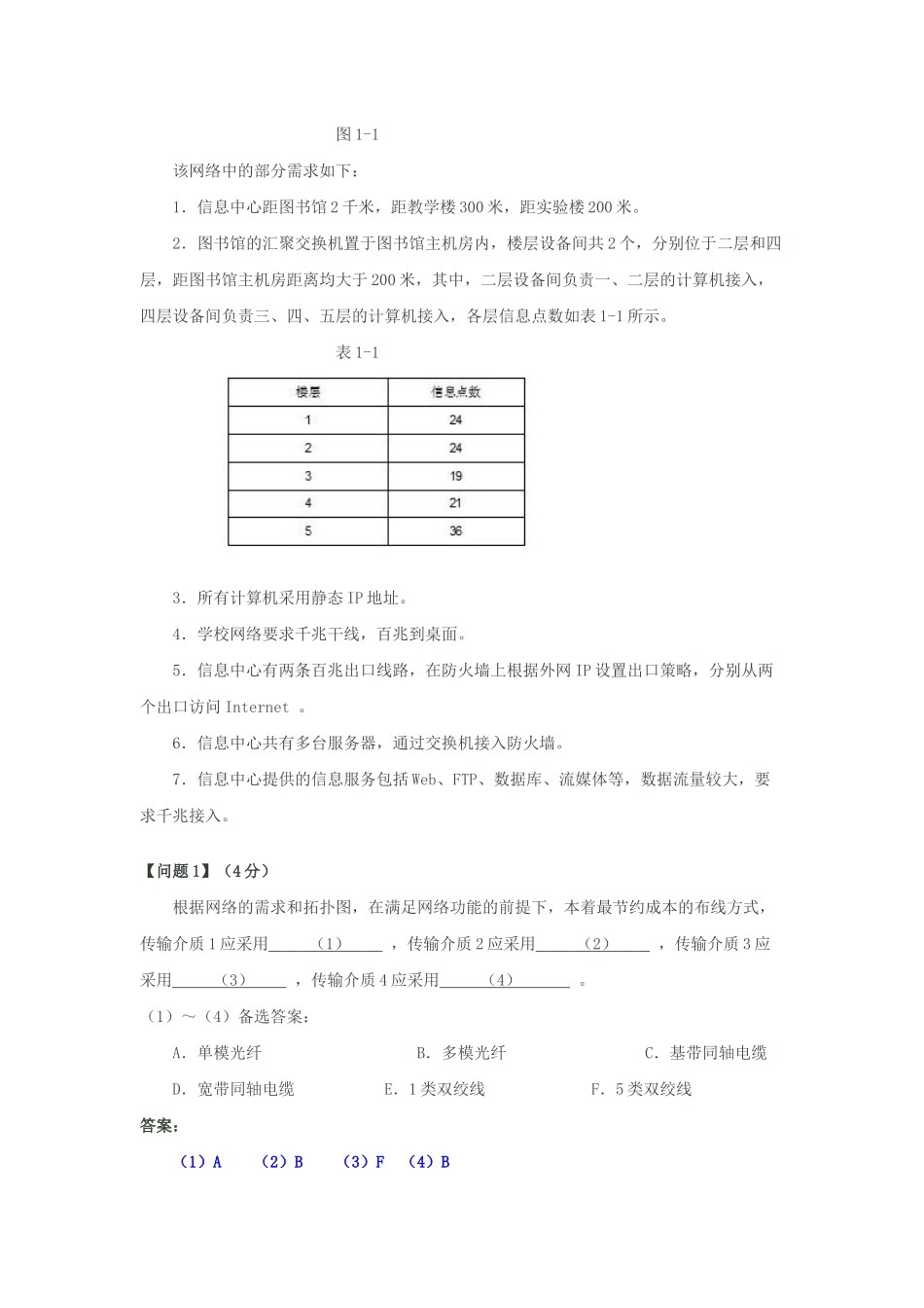 网络工程师考试XXXX年上半年下午试题解析_第2页