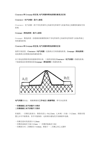 PCBA板安规距离的要求：电气间隙Clearance和爬电距离Creepage