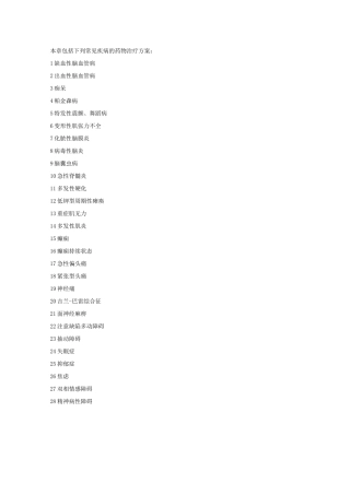 爱爱医资源-神经内科的用药