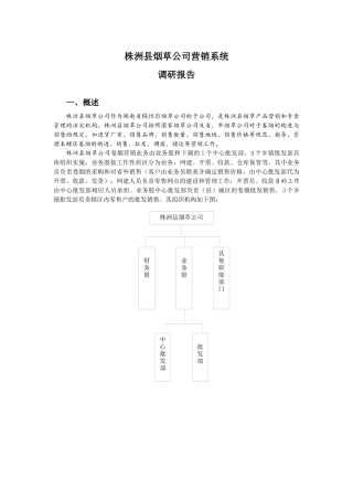 湖南烟草_BPR项目_株洲县烟草公司营销系统