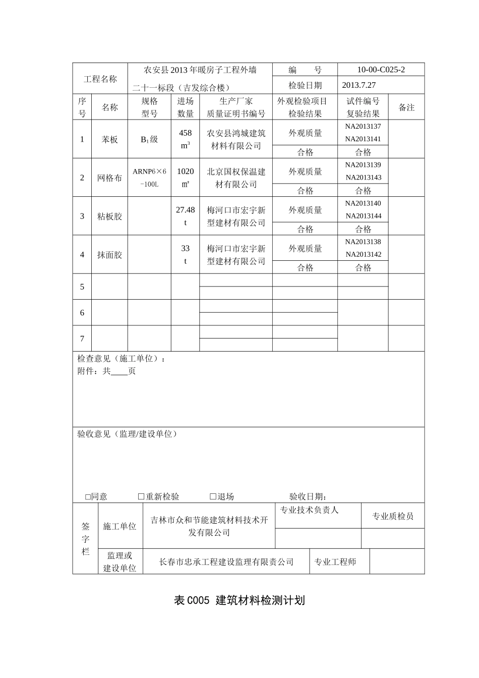 表C005建筑材料检测计划_第3页