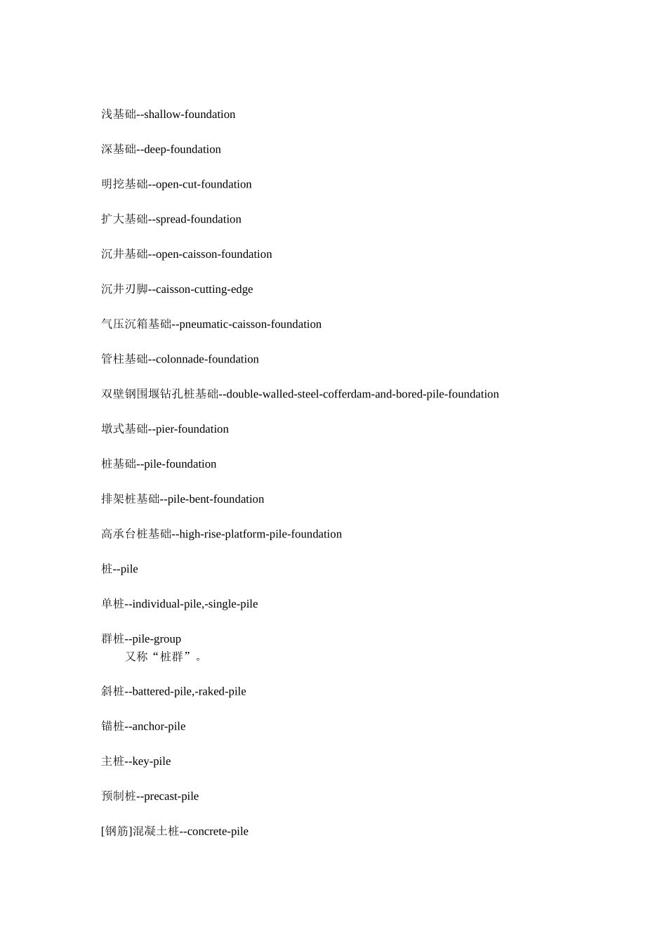 PEC土木工程英语证书考试-常用桥梁词汇_第3页