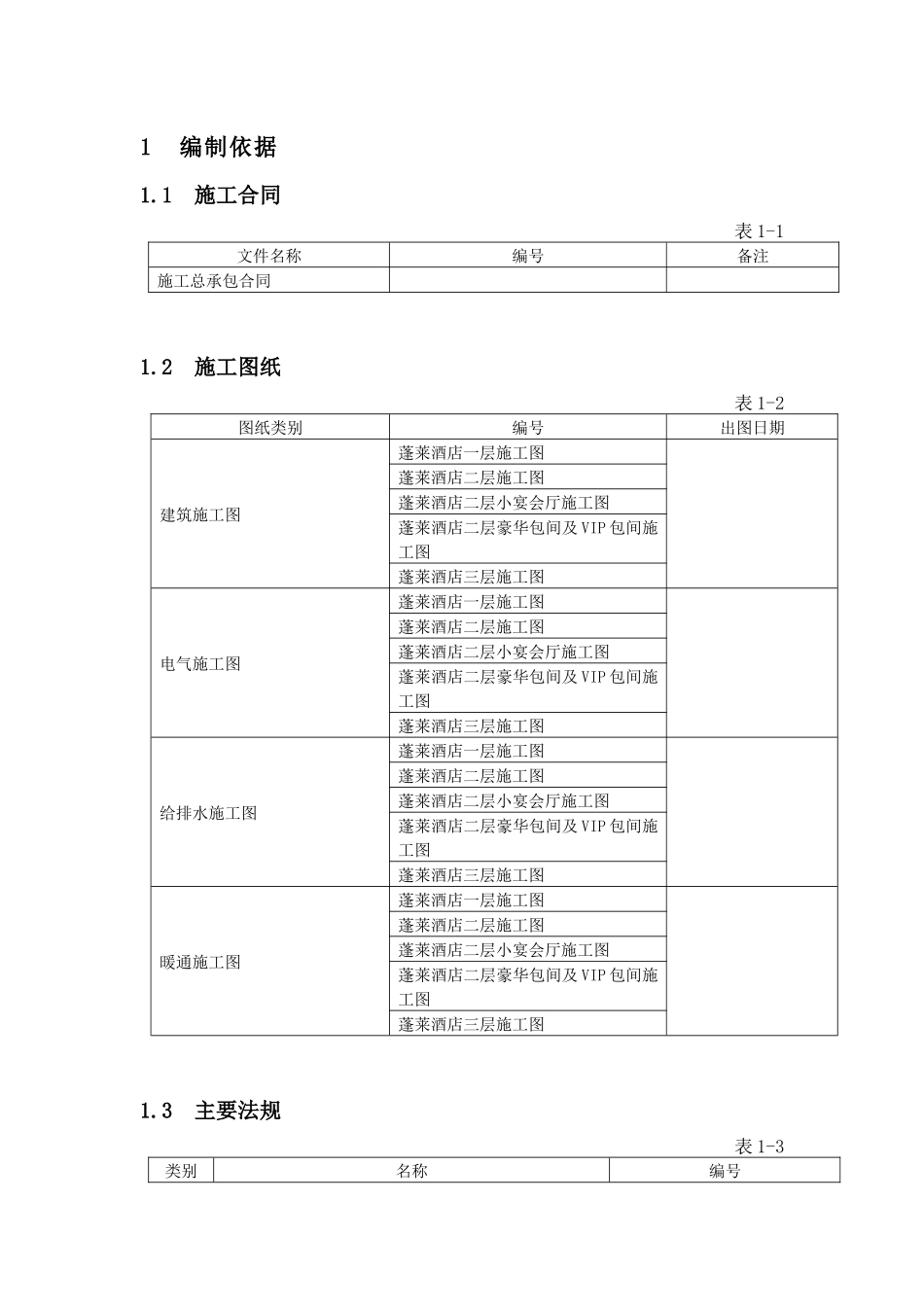 蓬莱酒店装饰施工组织设计_第3页