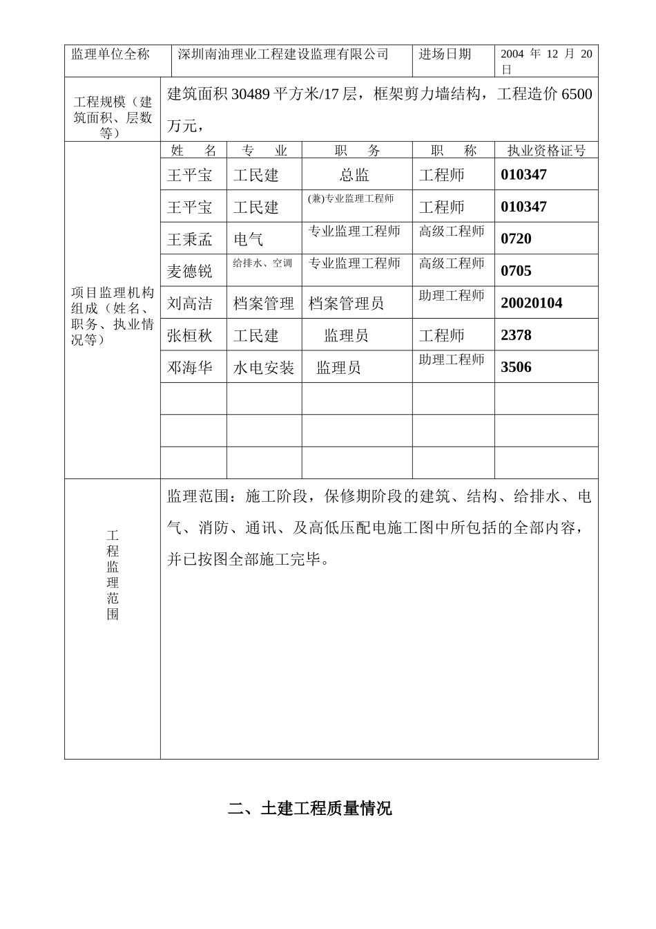 质量评估报告(房屋建筑)_第3页