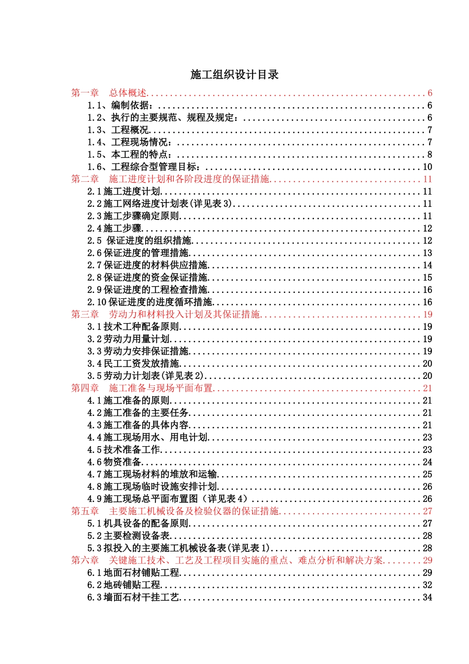 某购物中心装饰工程施工组织设计_第2页