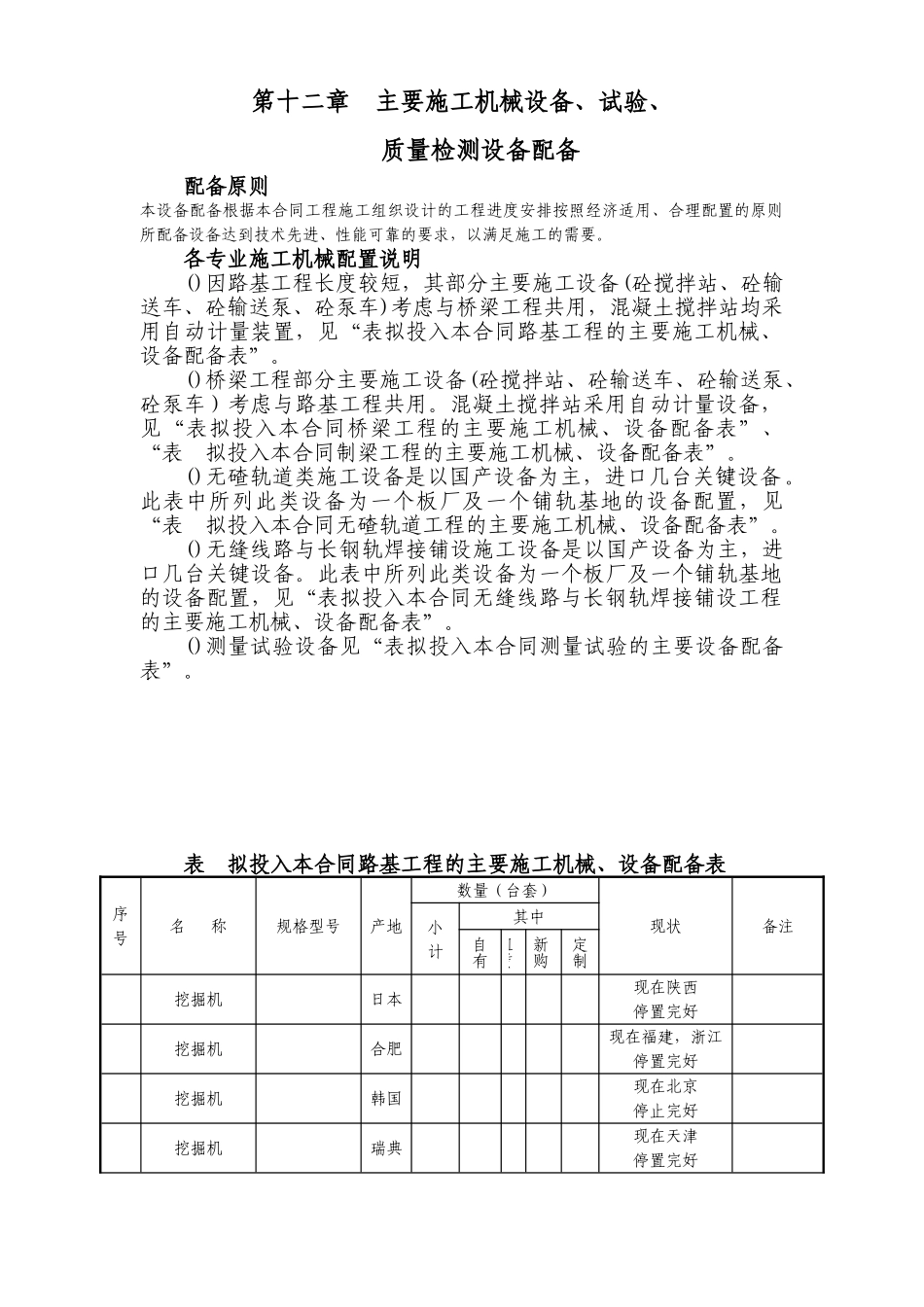 第十二章主要施工机械设备、试验、(DOC17页)_第1页