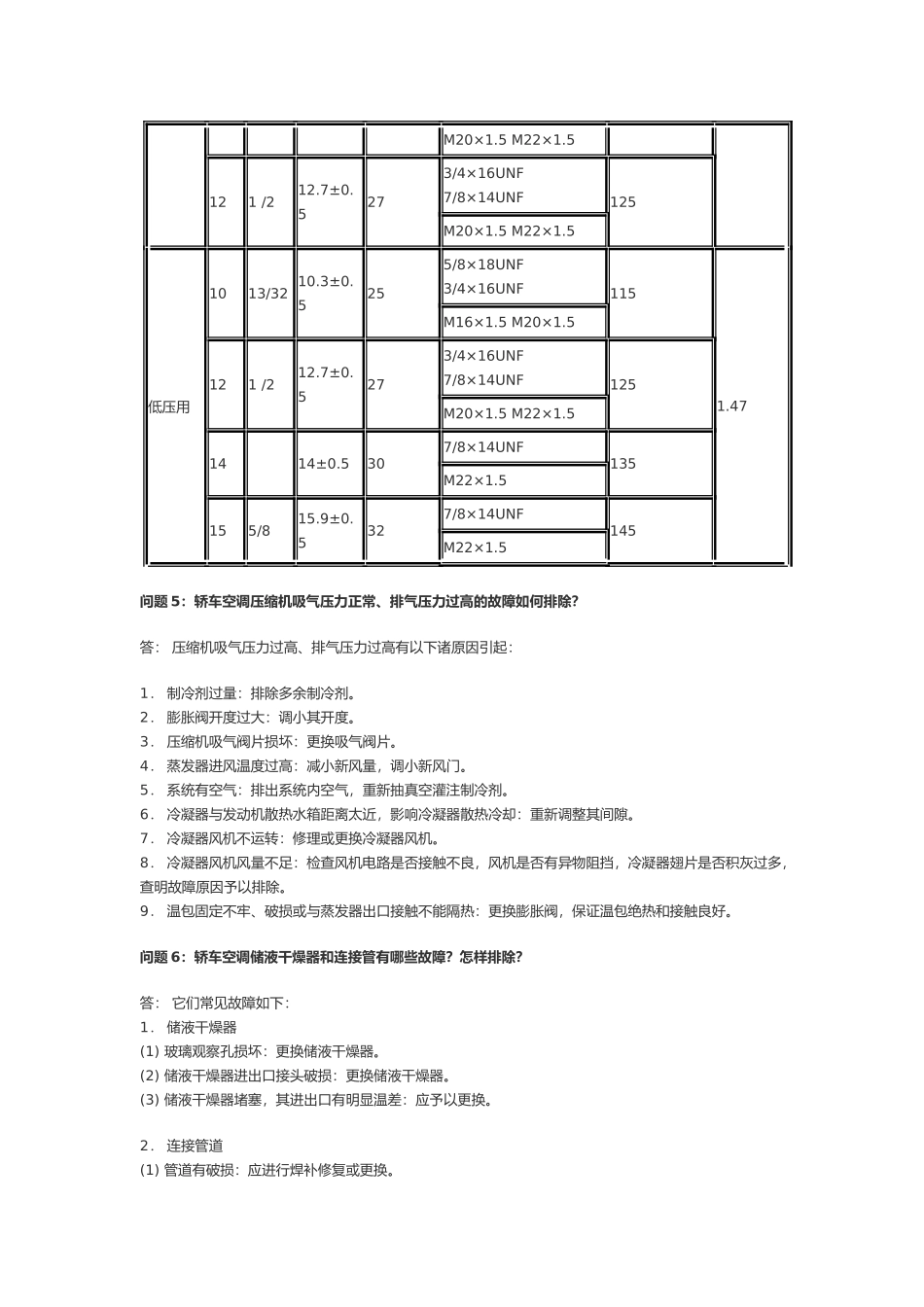 汽车空调维修相关问题_第3页
