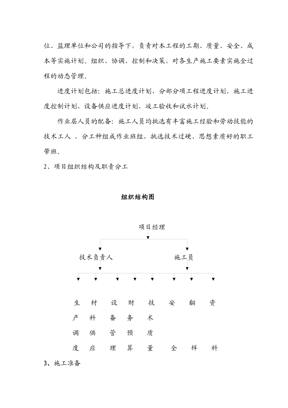 某公司水池泵房工程施工组织设计_第3页