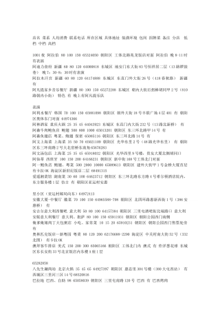 北京餐饮业大全(这个档次高一点)