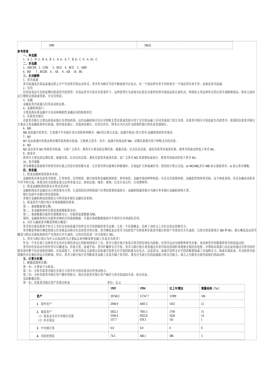 金融统计分析作业题大全_第3页