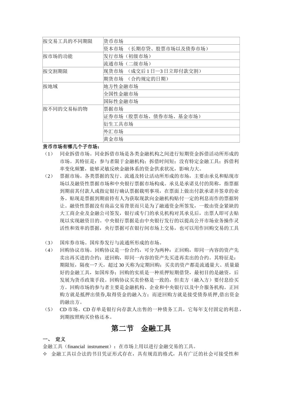金融市场的概念及其要素_第2页