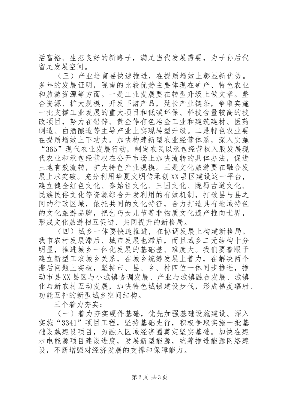 陇南市433发展战略心得体会_第2页