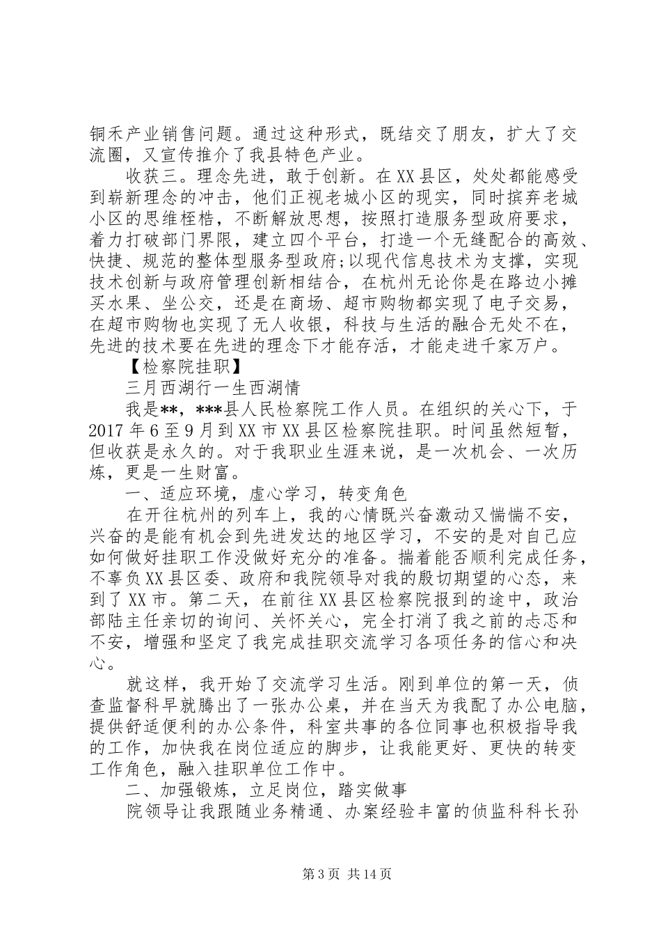 XX年挂职干部心得体会5篇（1）_第3页