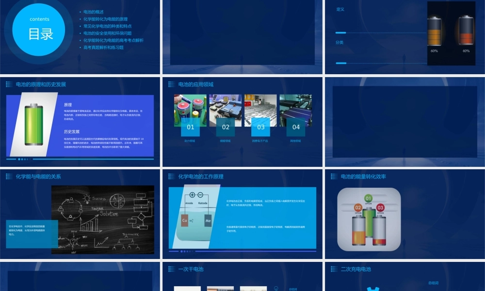 金案高考化一轮总复习配套通用  化能转化为电能电池