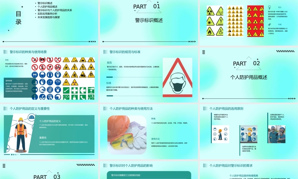 警示标识与个人防护用品