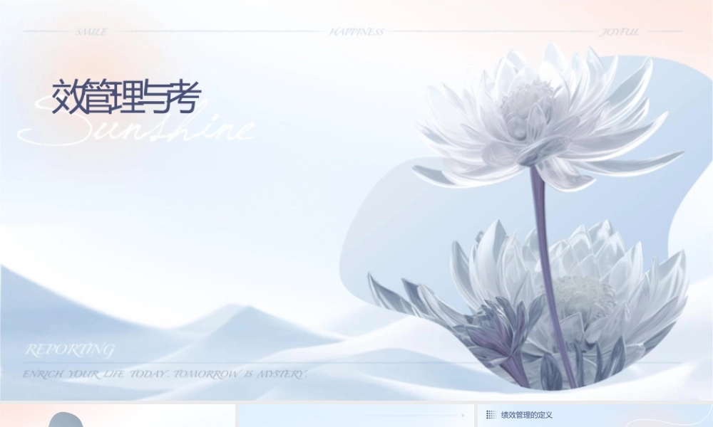 绩效管理与考评