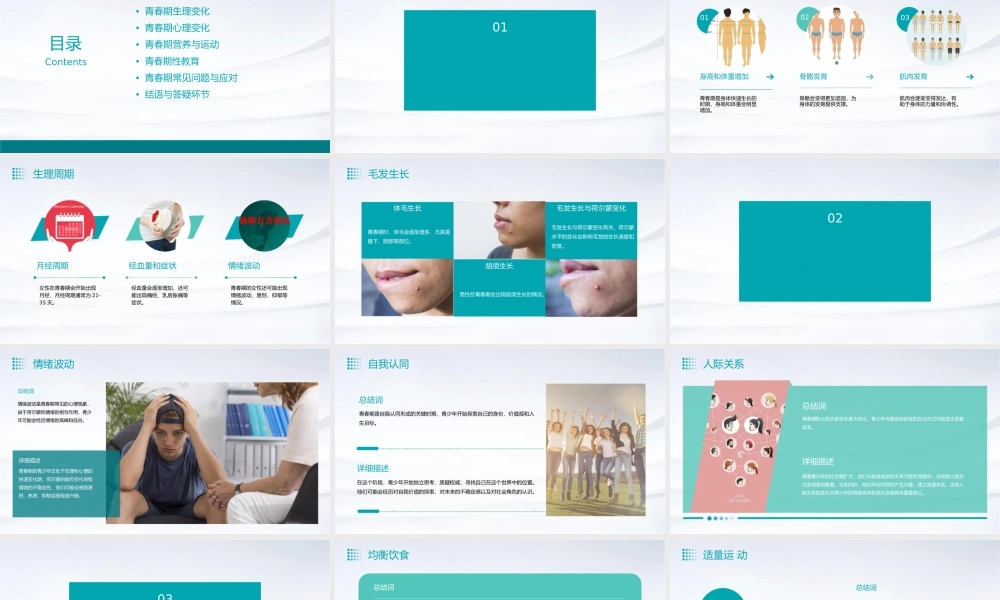 青春期健康知识讲座通用