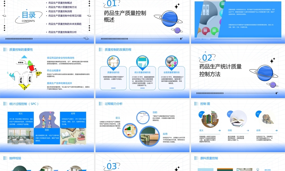 药品生产统计质量控制方法