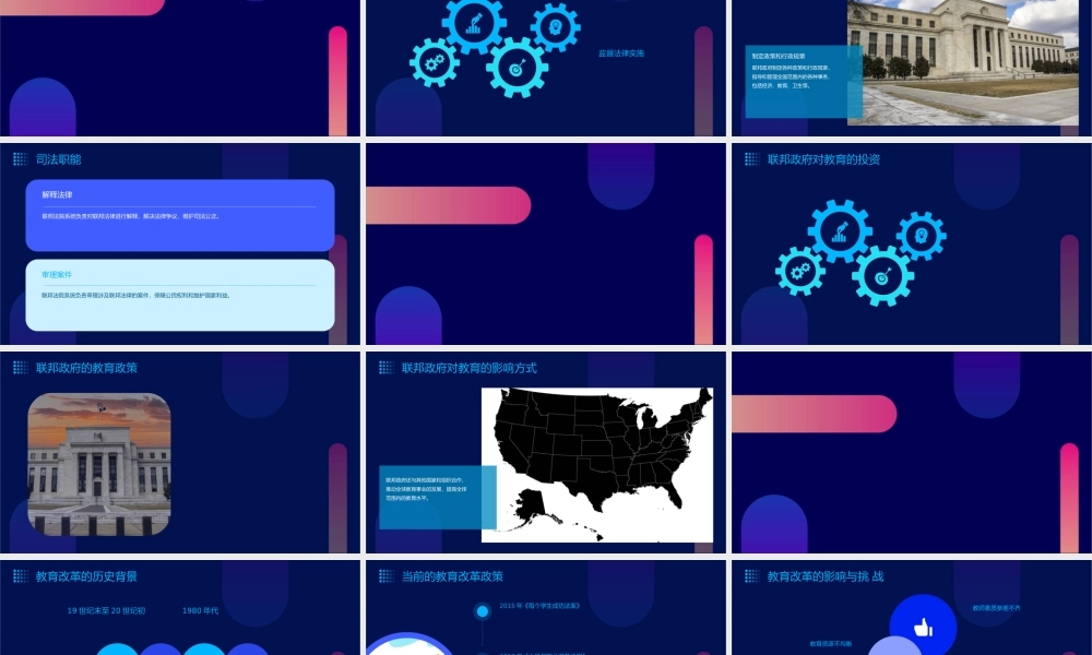 美国联邦政府建立教学