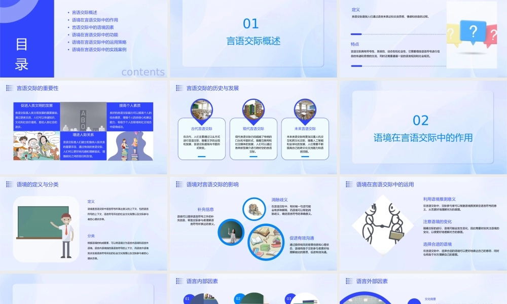 言语交际语境概要
