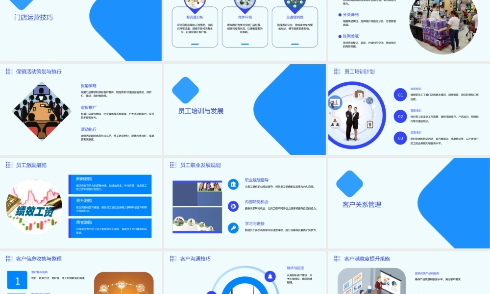 门店管理及操作技巧培训通用