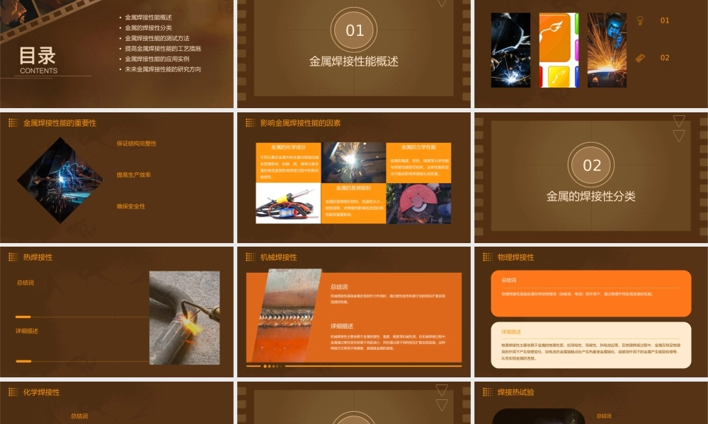 金属的焊接性能